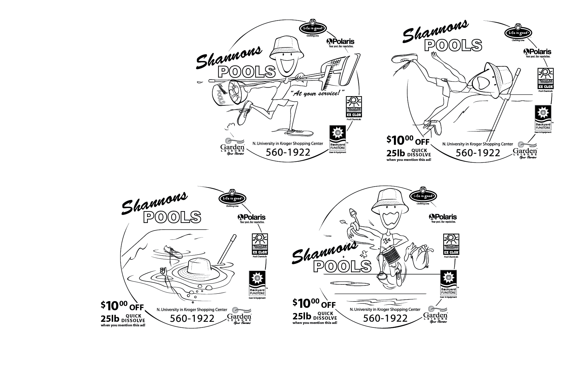 SHANNON'S POOLS AD SERIES shannonspools.com