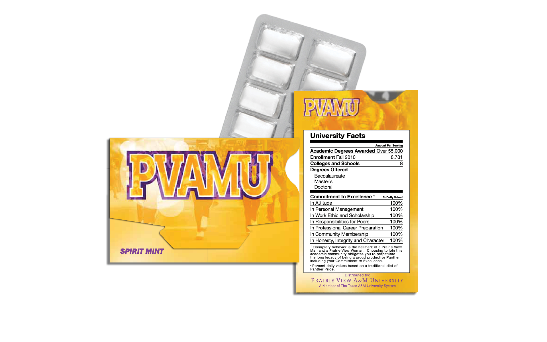 SPIRIT MINT GUM PACKAGE pvamu.edu