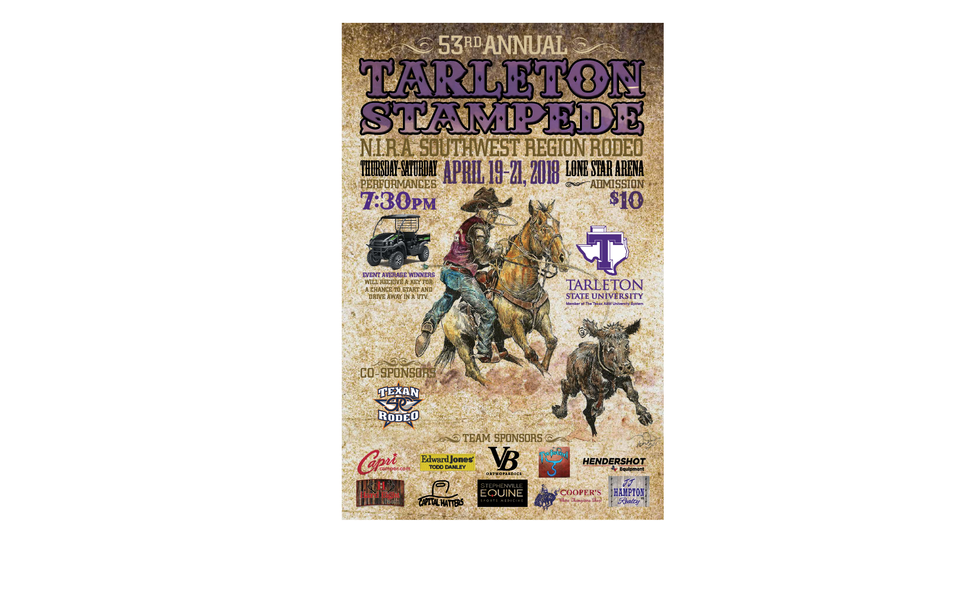 TARLETON STAMPEDE RODEO POSTER tarleton.edu
