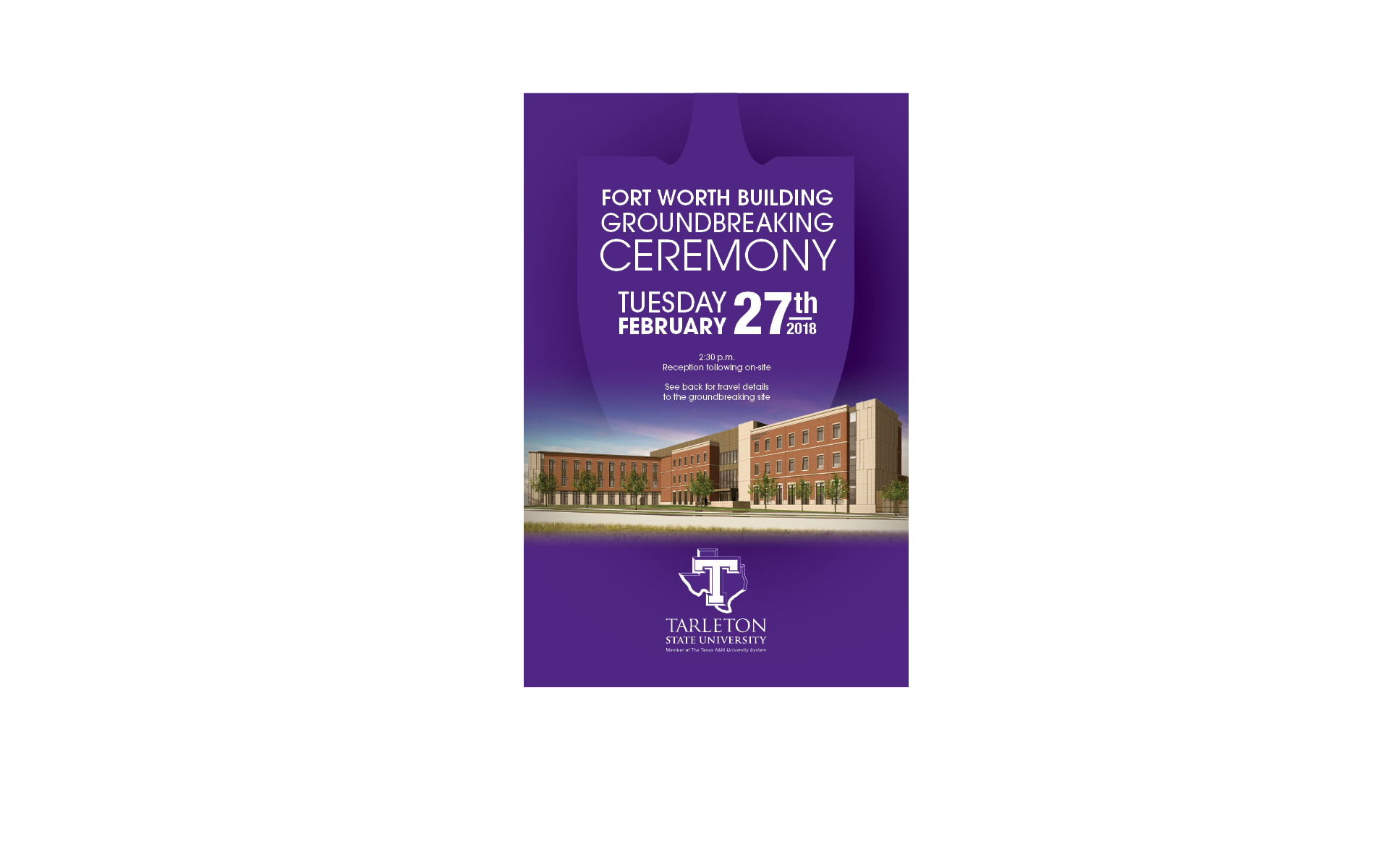 TARLETON GROUNDBREAKING INVITATION tarleton.edu